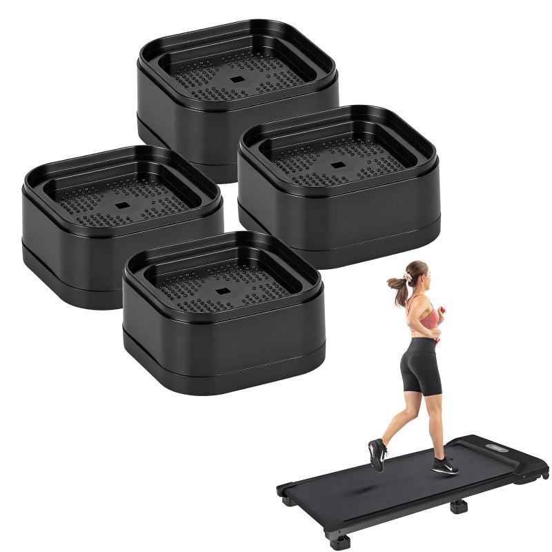 Piszvbej 4-Pack Treadmill Incline Riser Blocks, Stackable Treadmill Riser Incline Blocks, Adjustable Height Block for Leveling and Uphill Workout, Non-Slip Durable Support Blocks, for Home and Gym - Image 1