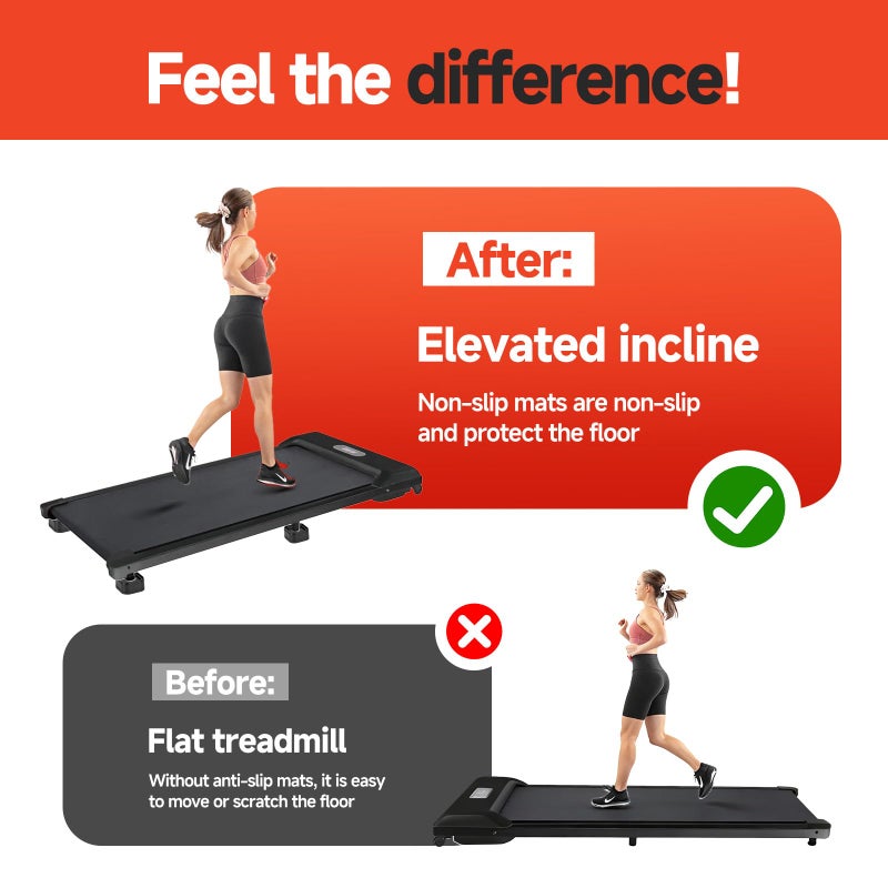 Piszvbej 4-Pack Treadmill Incline Riser Blocks, Stackable Treadmill Riser Incline Blocks, Adjustable Height Block for Leveling and Uphill Workout, Non-Slip Durable Support Blocks, for Home and Gym - Image 4