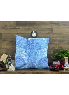 Decorative Elephant Mandala Throw Pillow Cover, 45x45 cm, Blue, Geometric Design, Double-Sided Print, Square Cushion Cover, Pillow Case, Home Decor Decorations for Sofa, Couch, Bed, Chair - pzsku/Z36E452375E946C79B4B7Z/45/_/1740565231/243c26ee-86db-45e6-bbc8-83987893fe41