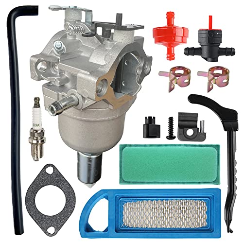 SOOGIF 799727 Carburetor for Briggs Stratton 14HP 15HP 16HP 17HP 175 HP 18HP Intek Engines CarbReplace 791858 794572 591731 594593 Lawn Tractor Mower Nikki Carb with Air Filter kits - Image 3