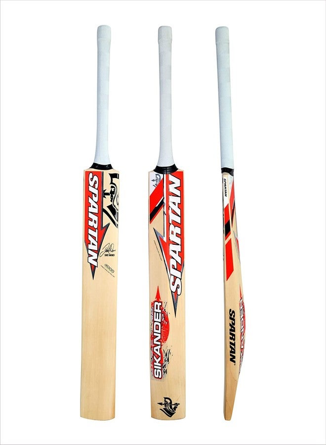 TOSKA Wooden TK-Spartan Cricket Bat Full Size Popular Willow Cricket BAT for Tennis Ball, Rubber Ball - Image 3