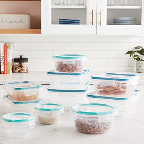 Snapware Total Solution 20-Pc Plastic Food Storage Containers Set  8.5-Cup  5.5-Cup  4-Cup  3-Cup  and 1.2-Cup Meal Prep Containers  BPA-Free Lids with Locking Tabs - Image 5