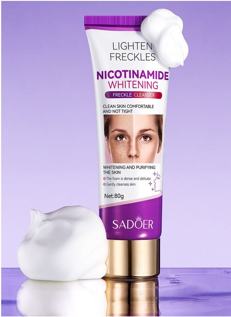 NICOTINAMIDE WHITENING FRECKLE ESSENCE NICOTINAMIDE WHITENING FRECKLE CLEANSER NICOTINAMIDE WHITENING FRECKLE CREAM