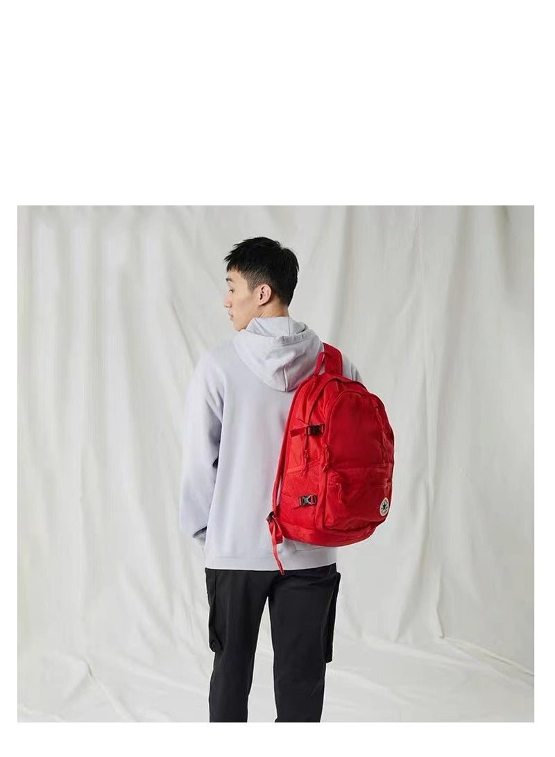 CONVERSE حقيبة ظهر نيو جو 2 باللون الأحمر - Image 3