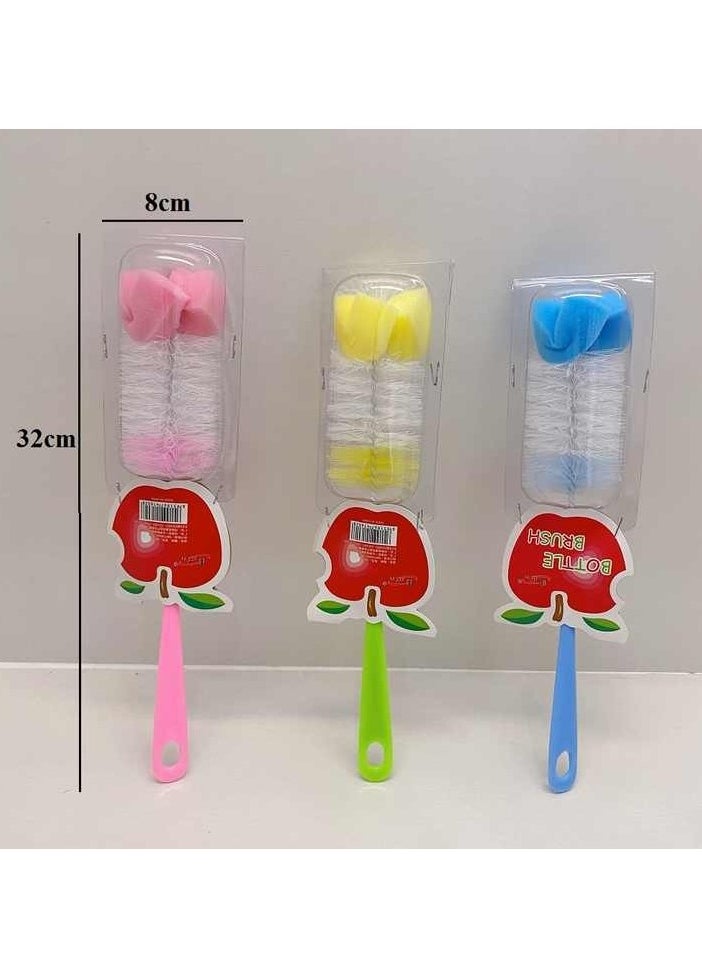 Home Care Plastic bottle cleaning brush long handle bottle vase water bottle cleaning Assorted Color  - Image 2