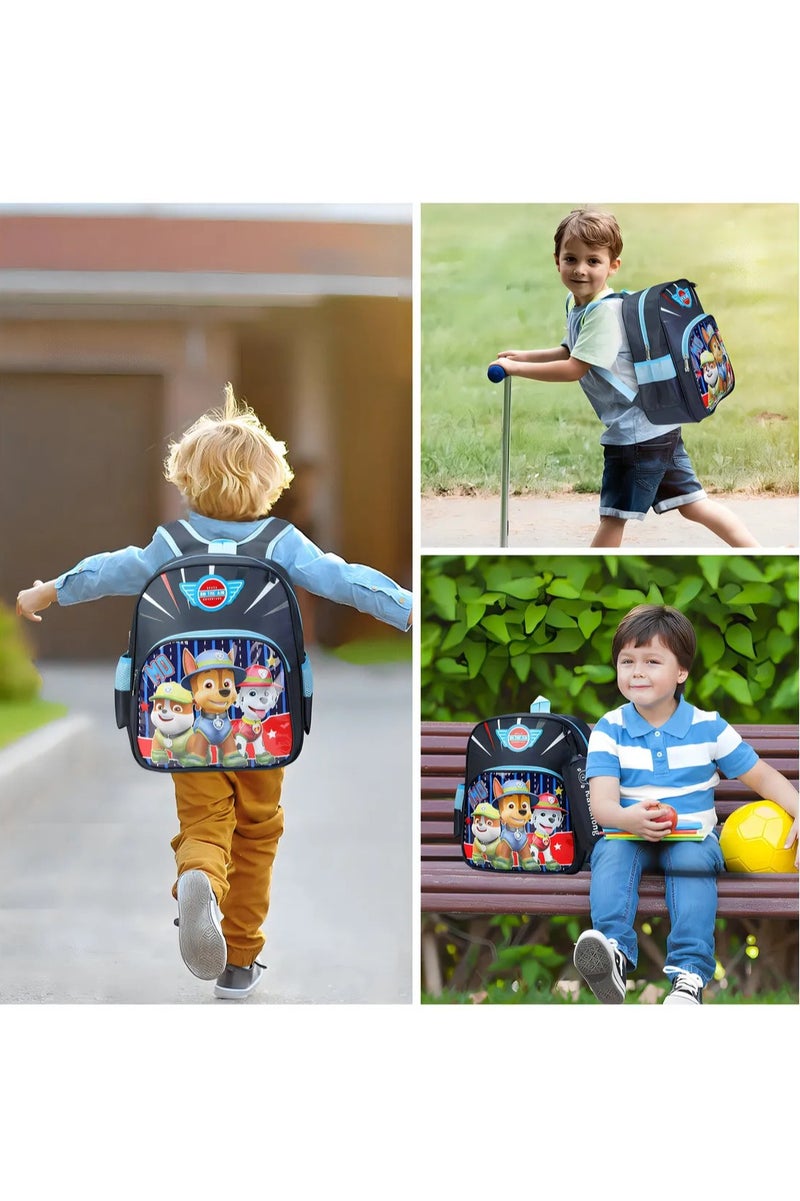 PAW PATROL School Bag For Kids - Paw Patrol Backpack With 1 Main Compartment and 1 Front Pocket with Pencil Case, Adjustable Straps, Breathable and Durable - School Backpack for Kids 3-7 Years Old - Image 2