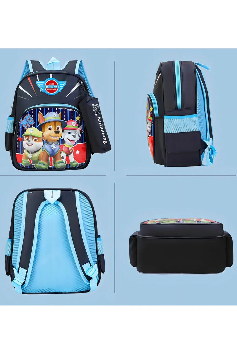 PAW PATROL School Bag For Kids - Paw Patrol Backpack With 1 Main Compartment and 1 Front Pocket with Pencil Case, Adjustable Straps, Breathable and Durable - School Backpack for Kids 3-7 Years Old - Image 3