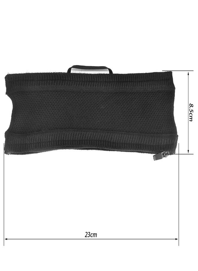 defean Knitted Fabric with Lanyard Headband Cover,Headband Protector with Zipper/DIY Installation No Tool Needed, Compatible with Bose,Anker,Sony,COWIN,Audio-Technica,JBL,Hyperx Headphones (Black) - Image 2