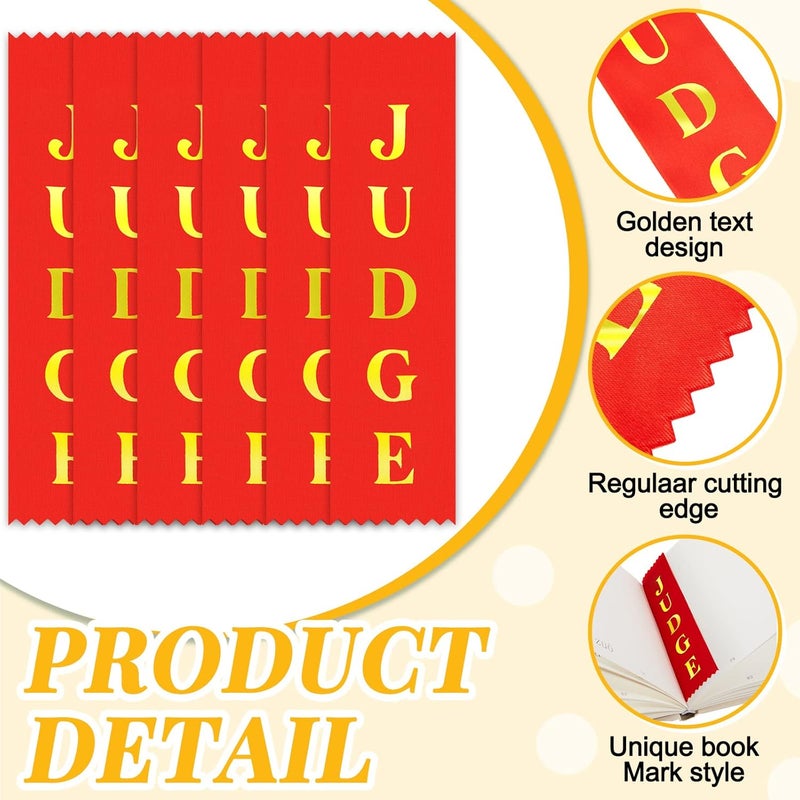 Jexine 50 Pcs Judge Ribbon Award Ribbon Bulk for Students Judges Sports Event Contest - Image 4