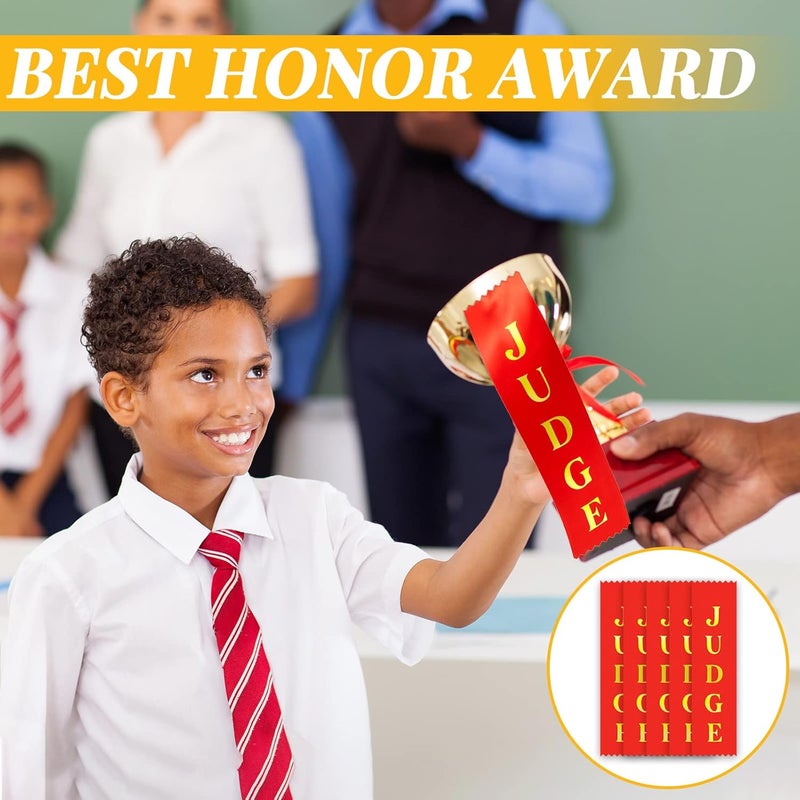 Jexine 50 Pcs Judge Ribbon Award Ribbon Bulk for Students Judges Sports Event Contest - Image 3