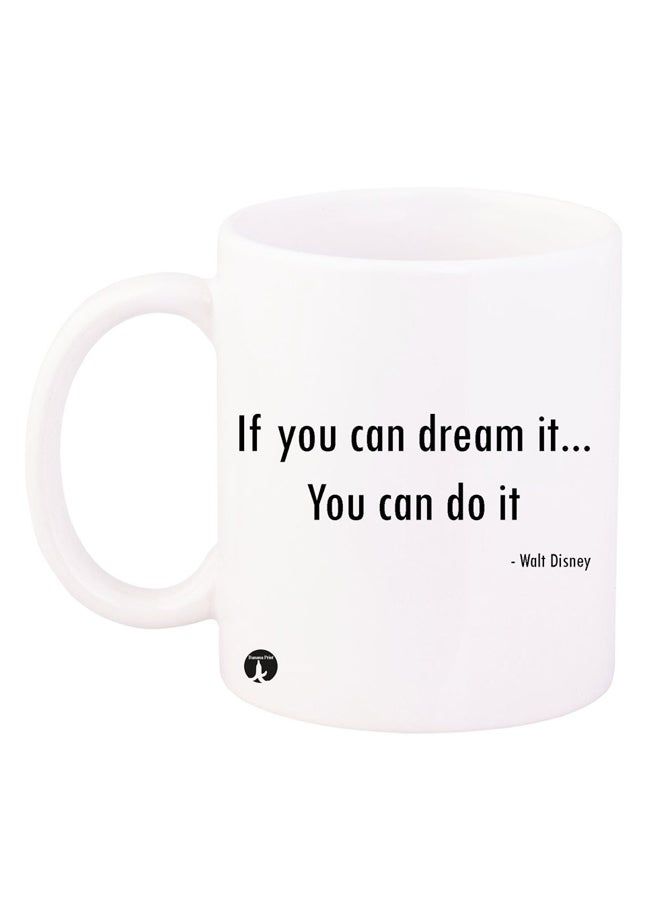 RKN English Phrases Design Mug White/Black 12ounce - Image 1