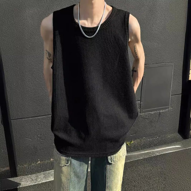 American Street Waistcoat Men'S 2024 Sleeveless T-Shirt Fashion Brand Basketball Vest Top - Image 4