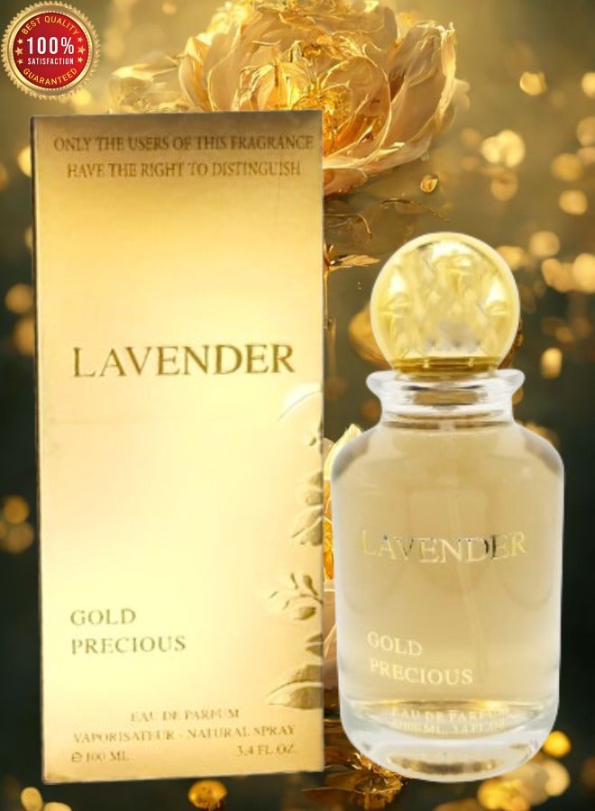 Lavender 3 Pieces Lavender Gold Precious Perfume 100ml EDP - Image 2
