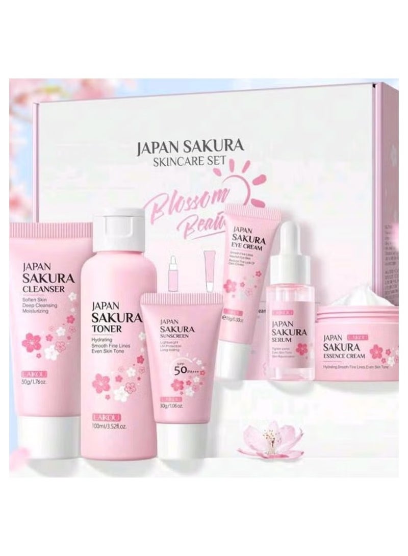لايكو مجموعة العناية بالبشرة ساكورا اليابانية من بلوسوم بيوتي
