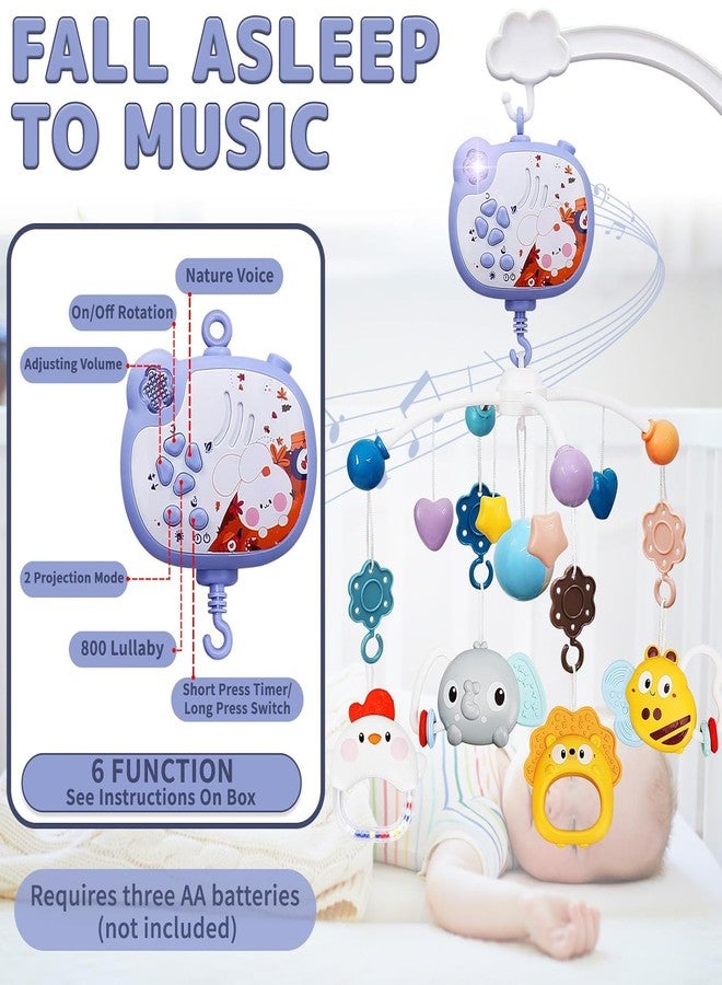 Mallexo Remote Control Musical Rotating Bed Bell for Kids Rattle Cot Mobile Hanger Rotater for Cardle and Bed Jhoomer with Hanging Cute Cribe Toys for Girl & Boy Best Birthday Return Gift for Children - Image 3