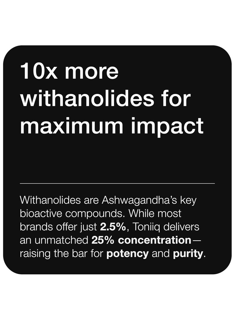 تونيق أشواغاندا - مستخلص عالي الفعالية 40:1 مع 25% من ويتانوليدات، 120 كبسولة - Image 5