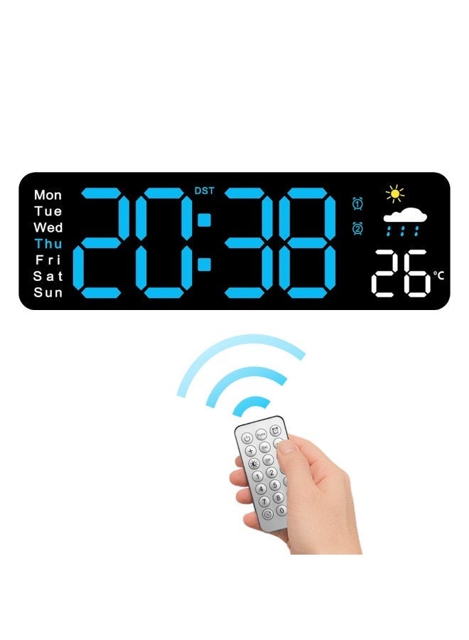 آي توما ساعة المنبه ، إنذارات مزدوجة مع عرض درجة الحرارة ، سنوز ، 12 / 24 ساعة ، ضوء ليلي وحجم قابل للتعديل ، قابل للتخفيف ، نسخة احتياطية من البطارية ، ساعات LED صغيرة محمولة لغرفة النوم - Image 1