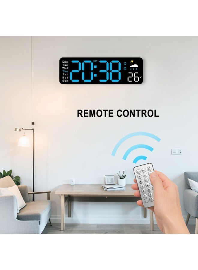 آي توما ساعة المنبه ، إنذارات مزدوجة مع عرض درجة الحرارة ، سنوز ، 12 / 24 ساعة ، ضوء ليلي وحجم قابل للتعديل ، قابل للتخفيف ، نسخة احتياطية من البطارية ، ساعات LED صغيرة محمولة لغرفة النوم - Image 4