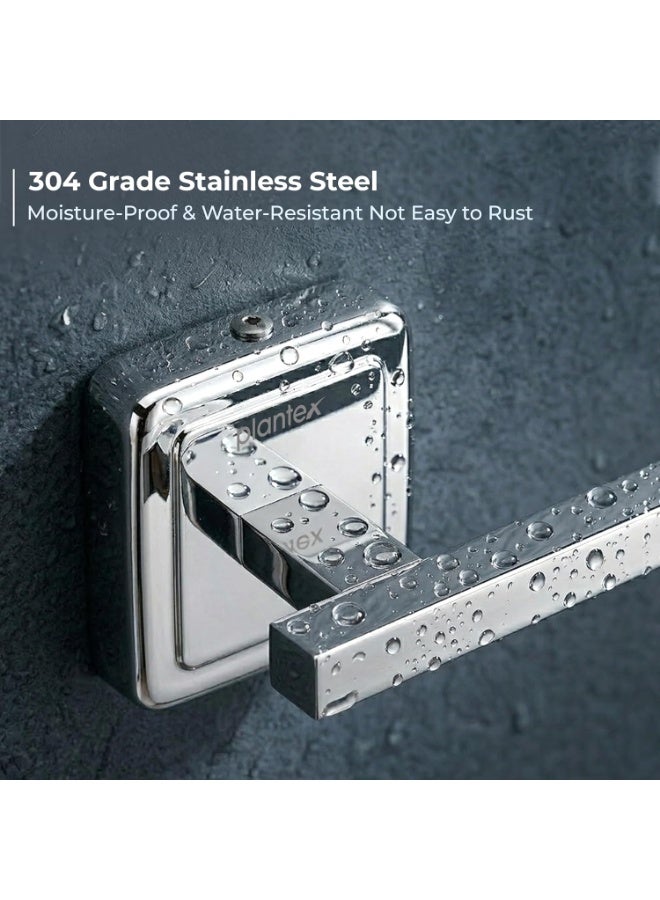 Plantex 304 Grade Stainless Steel Washbasin Towel Hanger for Kitchen/Napkin Holder for Wash Basin/Bathroom Accessories - Decan (Chrome) - Image 3