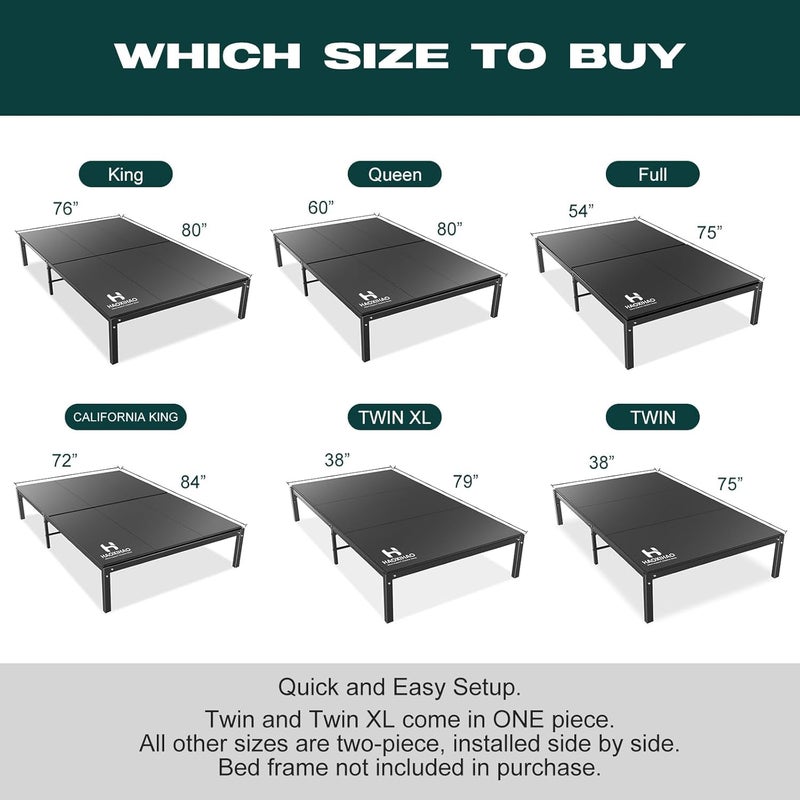 HAOXIHAO Bunkie Board King Size(76x80) - Premium 10mm Hollow Plastic Bunkie Boards for Under Mattress,Heavy-Duty Support,Breathable,Low Profile,Noise Minimizing,Moisture Resistant Foundation - Image 2
