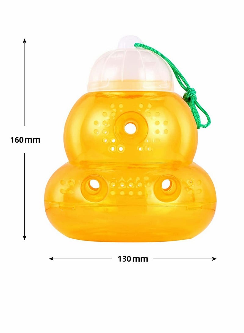 إكسفور Insect Trap, 2 Pack Bee Traps, Gourd Bee Traps, Wasp Trap For Hornet Bees Yellow Jackets, Insect Bee Catcher Non Toxic, Reusable, Hanging Outdoor Wasp Deterrent Killer - Image 2