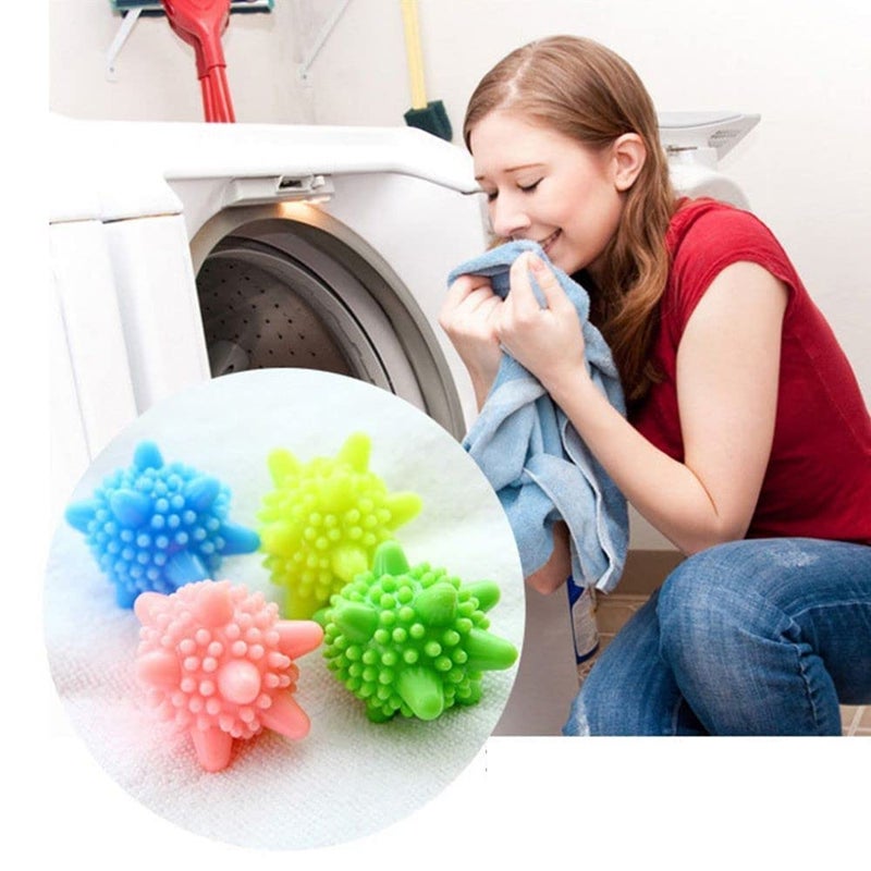 Milestore Milestore Silicone Washing Machine Laundry Balls Dryer for Household Cleaning Washing Machine Cleaner Softener Clothes Dryer Machine NonToxic Washing Machine Balls For Clothes Multi Color 10 Pcs - Image 4