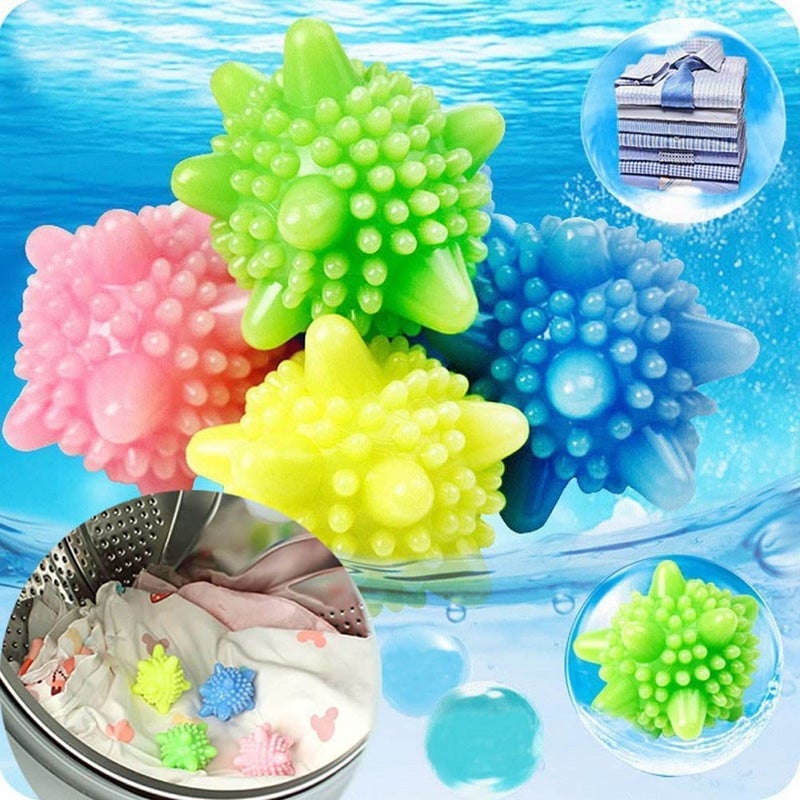 Milestore Milestore Silicone Washing Machine Laundry Balls Dryer for Household Cleaning Washing Machine Cleaner Softener Clothes Dryer Machine NonToxic Washing Machine Balls For Clothes Multi Color 10 Pcs - Image 5