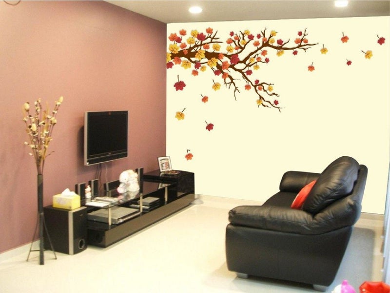 Eja Art ملصق حائط ورقة الخريف (51 × 30 بوصة مساحة تغطية) - Image 2