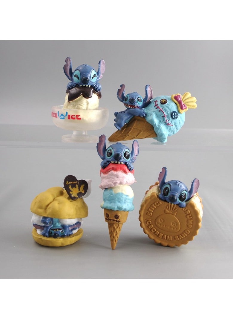 General Five Kinds of Ice Cream Dessert Biscuits Stitch Dolls and Ornaments  - Image 1