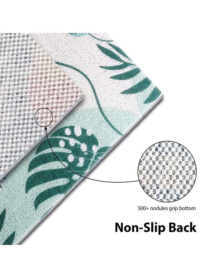 Yonala Large Square Shower Mat, Yonala 36 x 36 Inch Stylish Non Slip Shower Mats for Inside Shower with Drain Hole in Middle, Soft Trimmable PVC Loofah Anti Slip Shower Mat, Quick Drying - Image 3