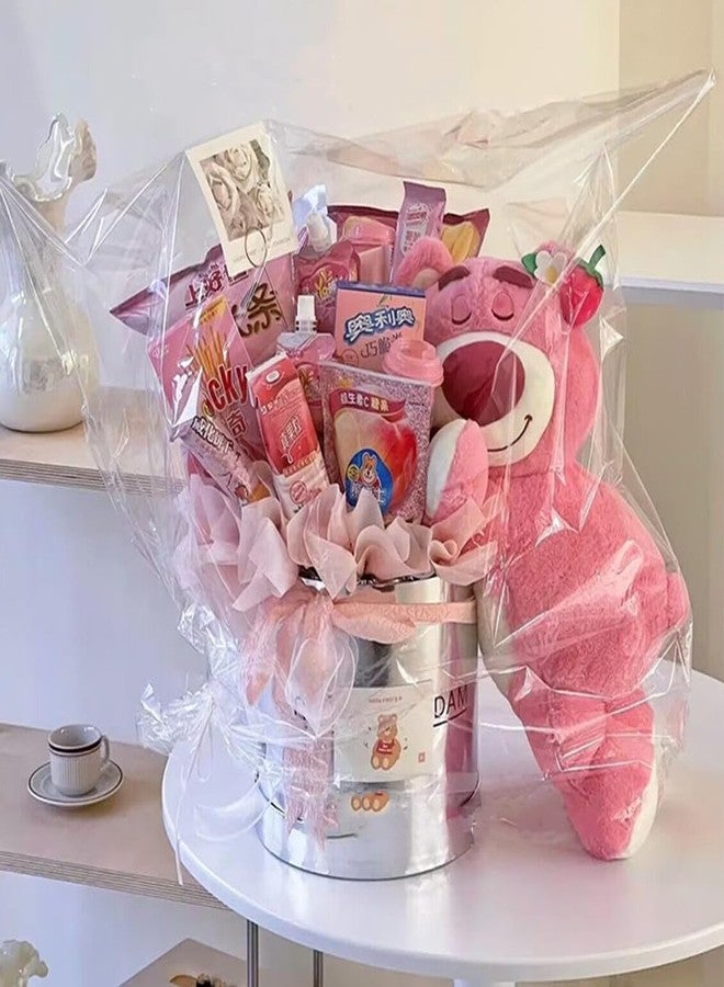 Amsthow Basket Cellophane Bags 22 x 32 for Gift Giving Holiday Birthdays, 10 Pack - Image 3