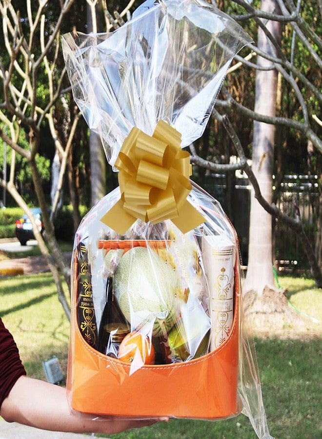 Amsthow Basket Cellophane Bags 22 x 32 for Gift Giving Holiday Birthdays, 10 Pack - Image 5