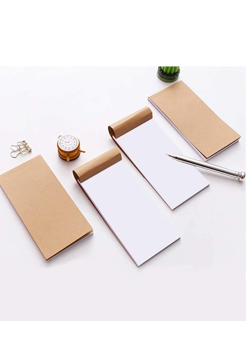Generic - Mini A6 Notebook Set with Kraft Cover, Blank Pages for Sketching and Drawing, Portable Flipbooks for Adults and Teens, Perfect for Memos and Creative Projects, 5-Pack - Image 1