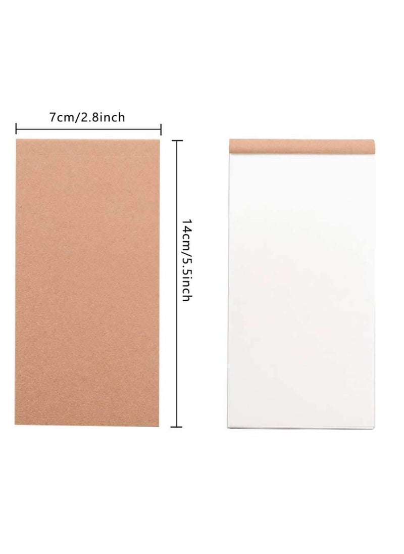 Generic - Mini A6 Notebook Set with Kraft Cover, Blank Pages for Sketching and Drawing, Portable Flipbooks for Adults and Teens, Perfect for Memos and Creative Projects, 5-Pack - Image 1