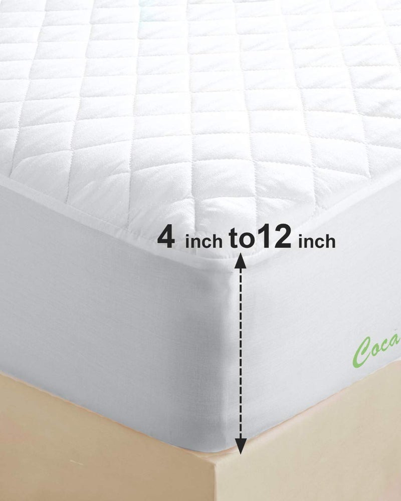 coca industries with hi Flipper Hypoallergenic 100 Cotton Satin Mattress Protector White 36 72 3 6 - Image 2