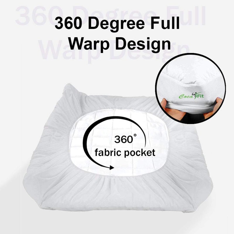 coca industries with hi Flipper Hypoallergenic 100 Cotton Satin Mattress Protector White 36 72 3 6 - Image 5