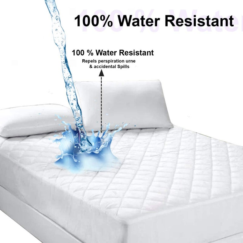 coca industries with hi Flipper Hypoallergenic 100 Cotton Satin Mattress Protector White 36 72 3 6 - Image 3