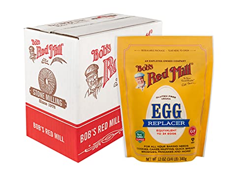 Bob's Red Mill بديل البيض خالي من الغلوتين من بوبز ريد ميل، 12oz (عبوة من 5) - غير معدل وراثياً، نباتي، صديق للباليو، يعادل 34 بيضة/كيس، حلال - Image 1