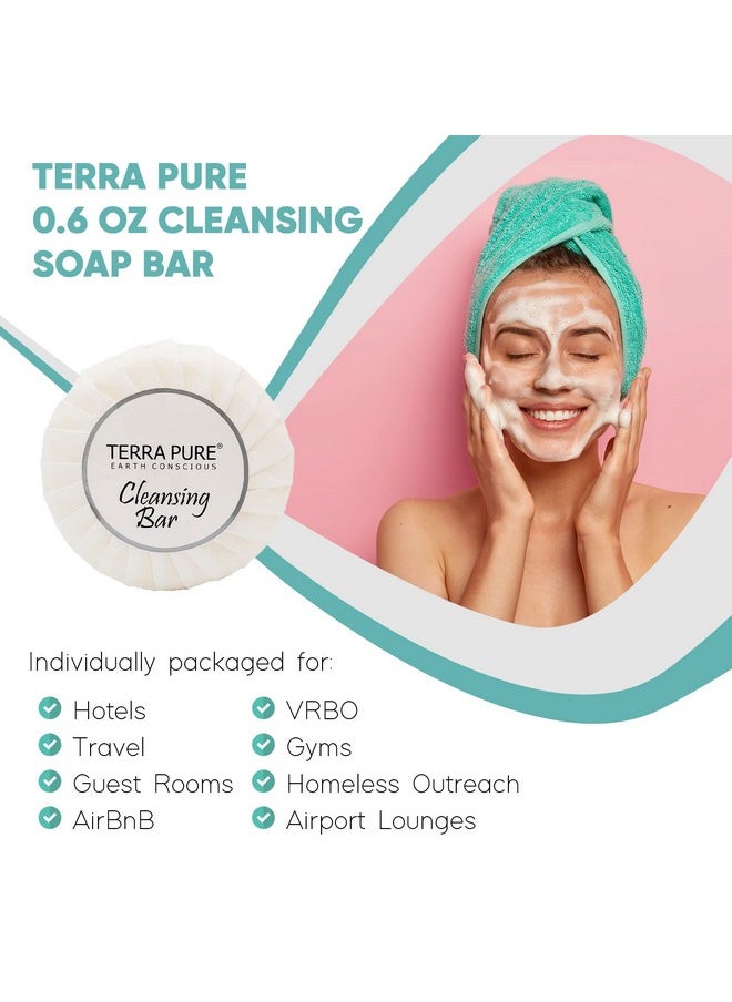 Terra Pure Erra Pure White Tea And Coconut Hotel Soap ; Travel Size Toiletries Bulk Set For Airbnb Essentials ; 0.6Oz Bar Soap ; 100 Pieces  - Image 3