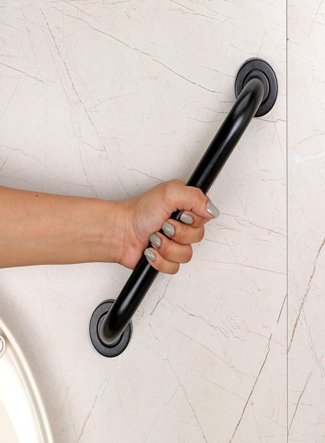 فورتون قضيب إمساك من الفولاذ المقاوم للصدأ من FORTUNE للحمام وحوض الاستحمام، مثبت على الحائط، قضيب دعم يدوي آمن، لون أسود، ملحقات الحمام - مقبض توازن - قضيب مناشف - عبوة من 3 قطع (8 بوصة) - Image 2