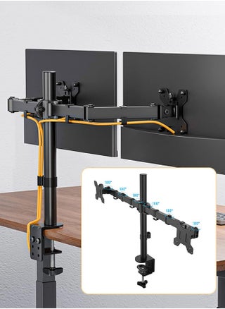 Dual LCD Heavy Duty Adjustable Monitor Desk Mount Stand 13 to 27in Dual Monitor Desk Mount - pzsku/Z36E5BE1EF989EC8ACD6FZ/45/_/1725250812/52a74315-59dc-47ec-98e7-817d1eec40d3