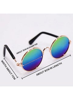 Generic Pet Sunglasses Classic Style Round Shape Reflection Eye Wear Uv Protection Goggles Sunglasses Ideal For Cat And Dogs - Multicolor (Pack Of 1)  - Image 5