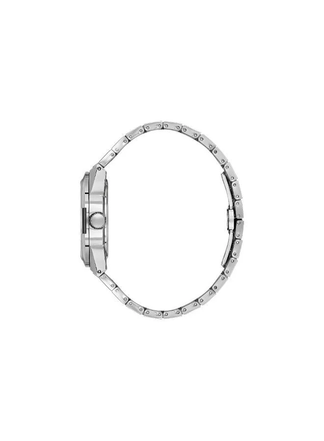 DANIEL KLEIN Men's Stainless Steel Silver Alloy Case Analog Black Round Sunray Dial Japanese Quartz Premium 50 Meters Water Resistant