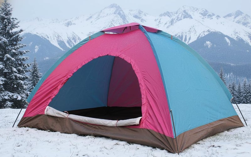KriShyam® 4-Person Camping Tent – Includes Carrying Bag – Lightweight Portable Dome Tent for Backpacking, Hiking, or Beach for Indoor & Outdoors (4 Person Tent) - Image 1