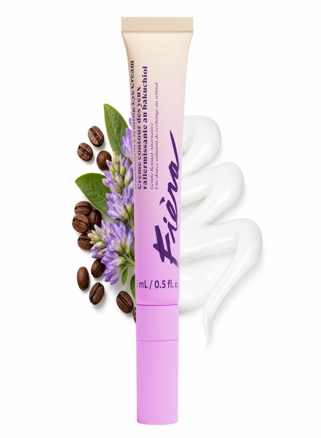 FIÈRA Bakuchiol Firming Eye Cream - Designed Specifically For Mature Skin - Targets Wrinkles, Anti-Aging, Dark Spots, and Fine Lines - Hydrating and Rejuvenating Formula - 15 ML / 0.5 FL. OZ. - Image 1