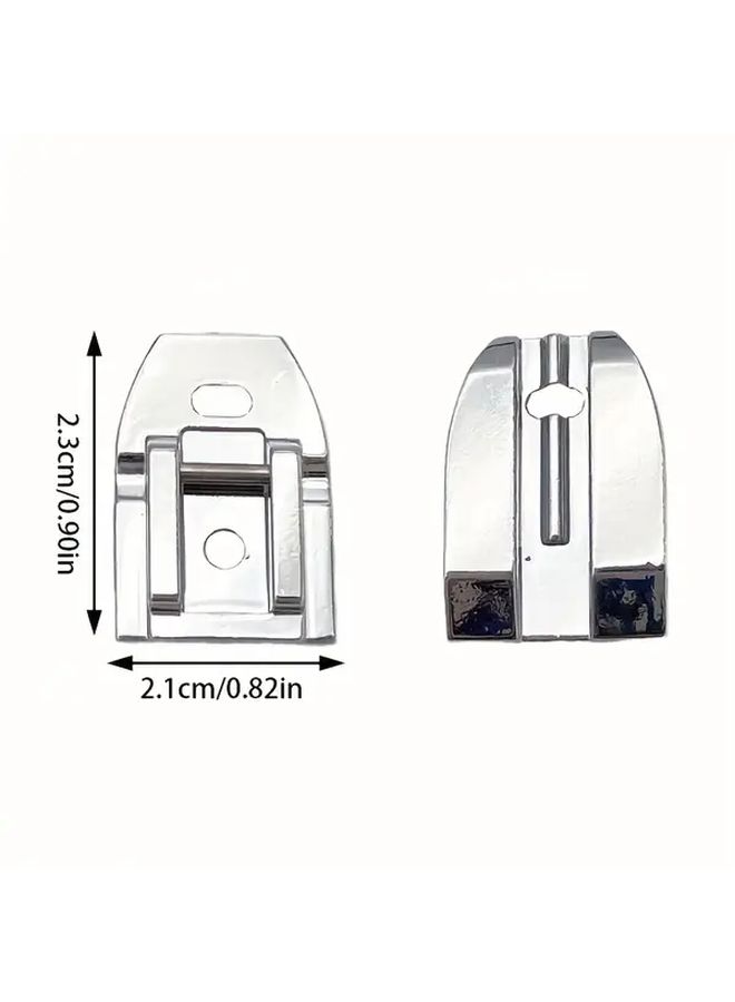 Set Of 4 Zipper Presser Feet Including An Invisible Zipper Foot For Domestic Low Shank Snap On Sewing Machines Perfect For Narrow Zipper Applications - Image 4