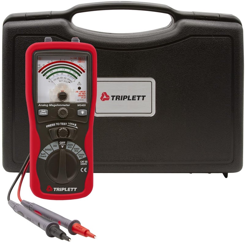 Triplett MG420 Analog Insulation Resistance Tester  Megohmmeter - Image 2