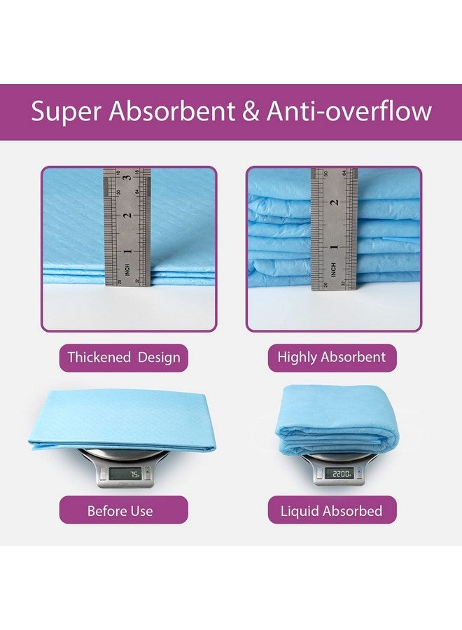 وسادات تدريب التبول وتدريب استخدام المرحاض للكلاب الكبيرة الحجم 90×60 سم، 50 قطعة، مناسبة للكلاب الكبيرة والقطط والجراء، فائقة الامتصاص - Image 2