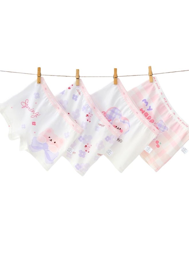 KUYING New Comfortable Skin friendly Breathable Underwear Set 0f 4