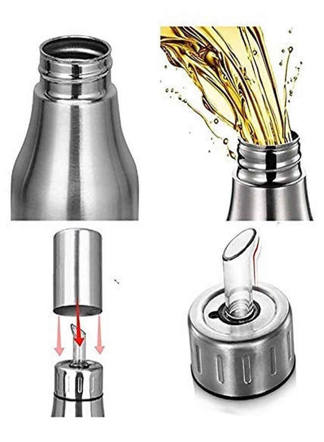 2heet HEET Stainless Steel Oil Dispenser 1000ml, Oil Pot, Oil Can, Oil Kitchen Container of 1 Litre (Silver, Pack of 1) - Image 4